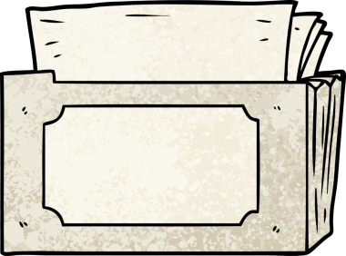 bir insan tarafından çizilmiş dosyaların çizgi film dizini