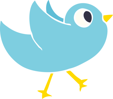 Bir insan tarafından çizilmiş kanat çırpan karalama kuşları.