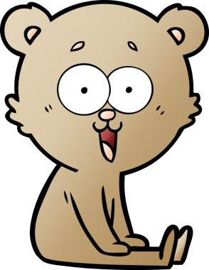 Bir insan tarafından çizilmiş bir çizgi film karakteri.