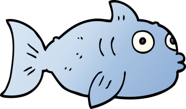 Bir insan tarafından çizilmiş karalama balığı.