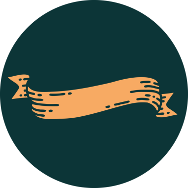 Bir insan tarafından çizilmiş bir pankartın ikonik dövme şekli