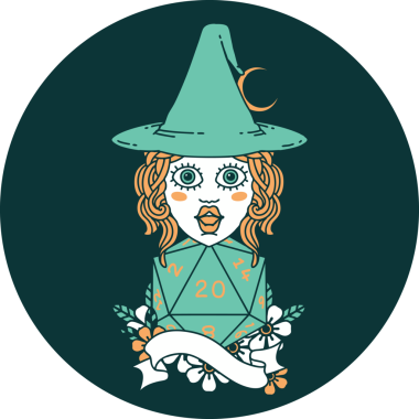 Bir insan tarafından çizilmiş 20 zarlı insan büyücüsünün simgesi.