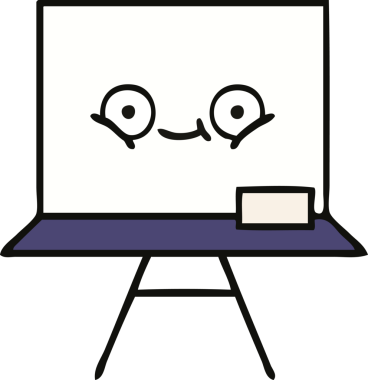 Bir insan tarafından çizilmiş beyaz bir karikatür.