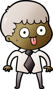 Bir insan tarafından çizilmiş çizgi film adamı.