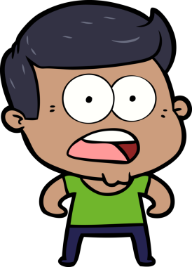 Bir insan tarafından çizilmiş bir karikatür.