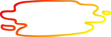 Bir insan tarafından çizilmiş bir kan gölünün sıcak çizgi çizgisi.