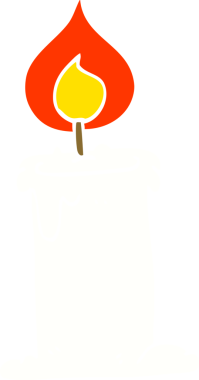 Bir insan tarafından çizilmiş karalama mumu.