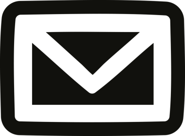 bir insan tarafından çizilmiş zarf harf simgesi