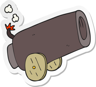 Bir insan tarafından çizilmiş bir karikatür topunun etiketi.