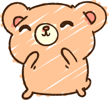 Bir insan tarafından çizilen Ayı Tebeşiri