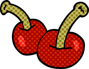 Bir insan tarafından çizilmiş karalama kirazı.