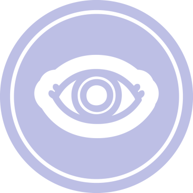 bir insan tarafından çizilmiş göz yuvarlak simgesi.