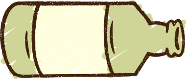 Bir insan tarafından çizilen Şişe Tebeşiri