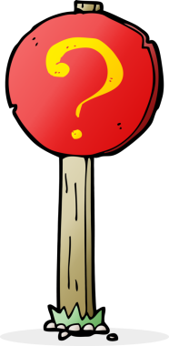 bir insan tarafından çizilmiş soru işareti çizimi.