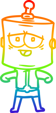 gökkuşağı gradyan çizgisi bir insan tarafından çizilmiş robot çizgi