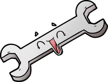 Bir insan tarafından çizilmiş bir çizgi film gülen anahtarı.