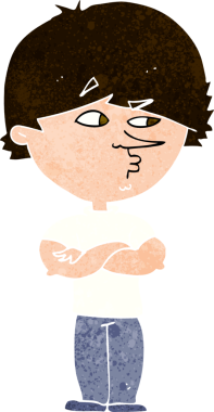 bir insan tarafından çizilmiş şüpheli bir adam.