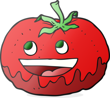 Bir insan tarafından çizilmiş serbest çizim domates.