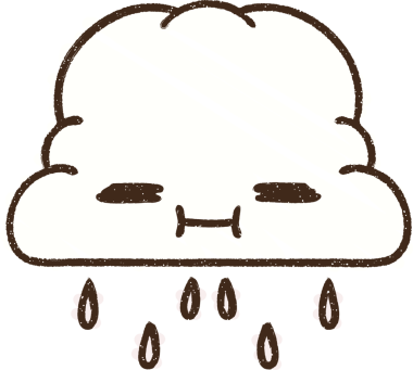 Bir insan tarafından çizilen Yağmur Bulutu Tebeşiri