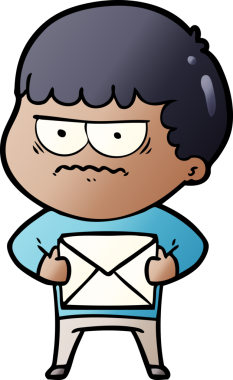 Bir insan tarafından çizilmiş rahatsız bir adam.