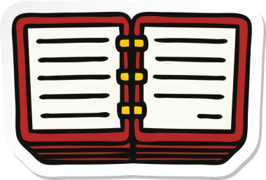 Bir insan tarafından çizilmiş şirin bir karikatür kitabının çıkartması.