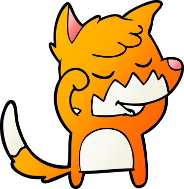 Dost canlısı tilki bir insan tarafından çizilmiş olarak uyanıyor.