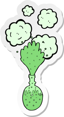 Bir insan tarafından çizilen kimyasal reaksiyonun çıkartması.