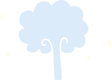 Bir insan tarafından çizilen suyun düz renk çizimi