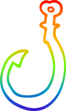 gökkuşağı gradyanı bir insan tarafından çizilmiş karikatür kancası