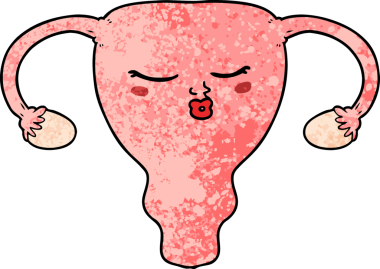 bir insan tarafından çizilmiş rahim karikatürü.