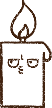 Mum Kömürü Bir insan tarafından çizilmiş