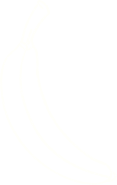 Bir insan tarafından çizilmiş muz tebeşiri.