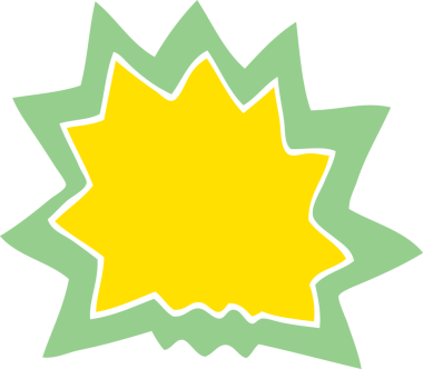 Bir insan tarafından çizilmiş karalama patlaması.