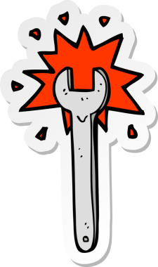 Bir insan tarafından çizilmiş çizgi film anahtarının çıkartması.