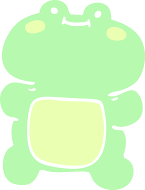 Bir insan tarafından çizilmiş karalama kurbağası.