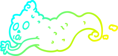 Bir insan tarafından çizilmiş ürkütücü bir karikatür çizimi.