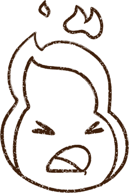 Bir insan tarafından çizilen Ateş Kömürü