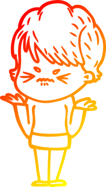 Bir insan tarafından çizilmiş karikatür çizimi.