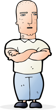 Çizgi film bir insan tarafından çizilmiş kel adamı kızdırdı.