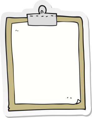 Bir insan tarafından çizilmiş bir karikatür panosunun etiketi