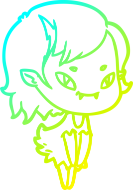 Bir insan tarafından çizilmiş soğuk gradyan çizgi çizimi.