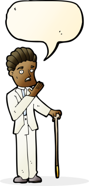 Bir insan tarafından çizilmiş konuşma balonlu bir karikatür.