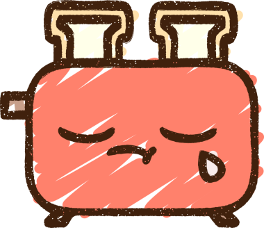 Ağlayan Tost Makinesi Tebeşiri Bir insan tarafından çizilmiş