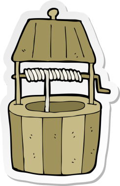 Bir insan tarafından çizilmiş bir karikatür çıkartması.