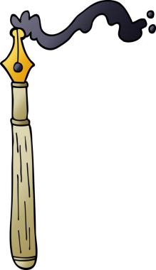 Bir insan tarafından çizilmiş karikatür dolmakalemi.