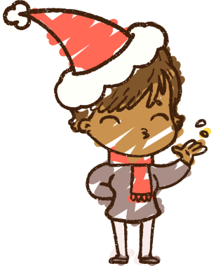 Bir insan tarafından çizilen Noel Kadın Tebeşiri