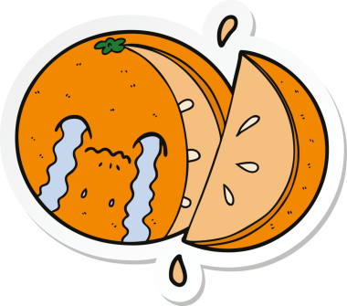 Bir insan tarafından çizilmiş bir çizgi film çıkartması.