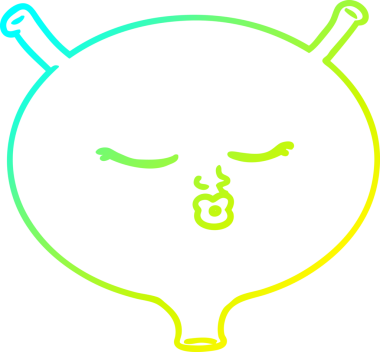 Bir insan tarafından çizilmiş bir karikatür mesanesi çizimi