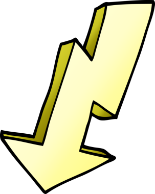 Bir insan tarafından çizilmiş karalama yıldırımı.