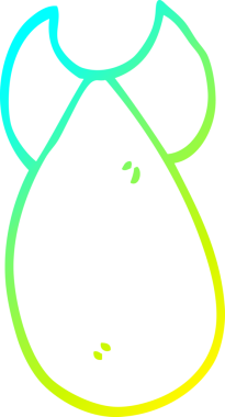 Bir insan tarafından çizilmiş bir atom bombasının soğuk gradyan çizgisi.